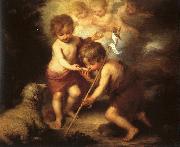 Bartolome Esteban Murillo The Holy Children with a Shell oil painting picture wholesale